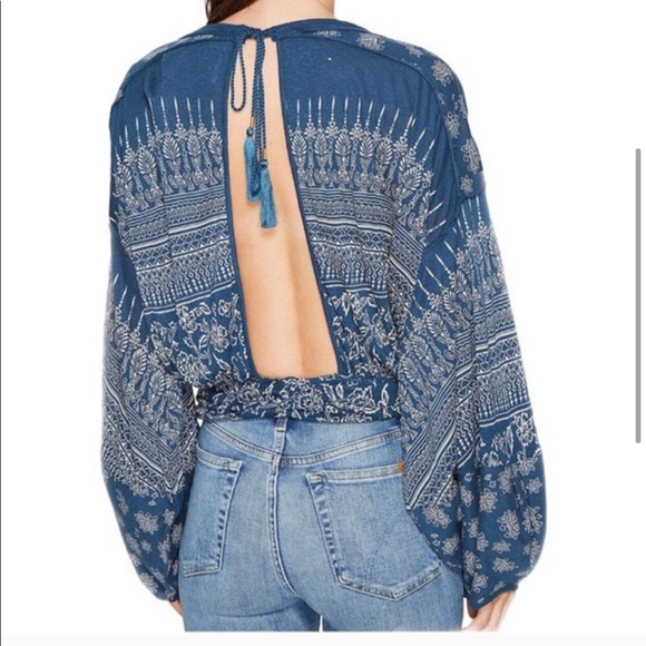 Free People Weekend Warrior print top - Picture 3 of 8